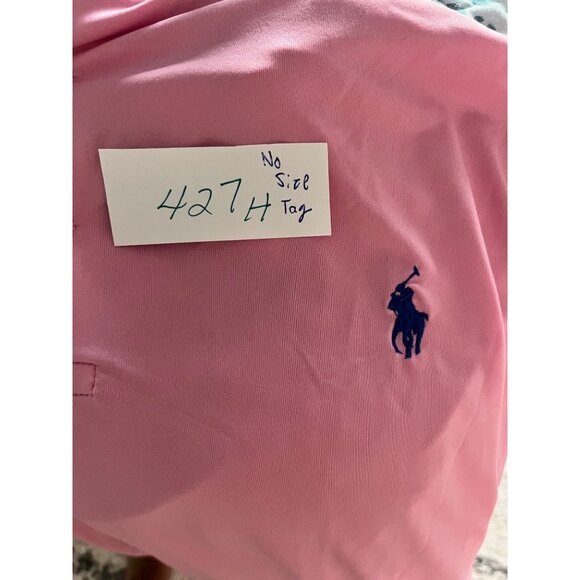 Ralph Lauren Mens Pink Polo Shirt Size L Cotton Blend - Picture 6 of 7